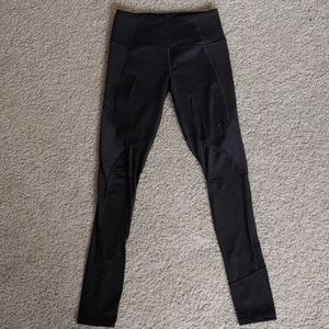 Mesh detail sport leggings